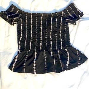 Blue and white Aeropostale top